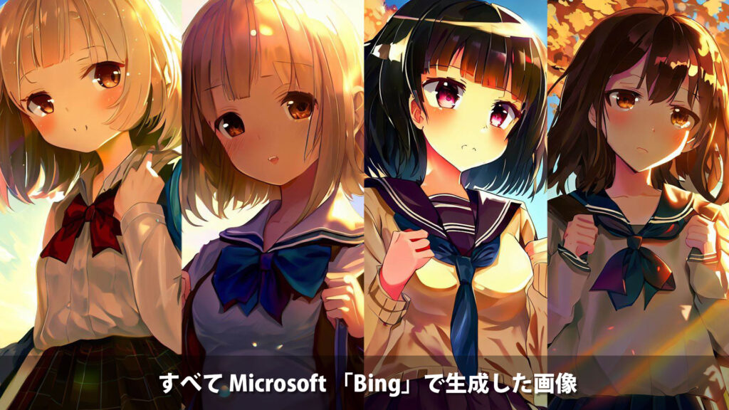  Microsoft 「Bing」で生成した画像