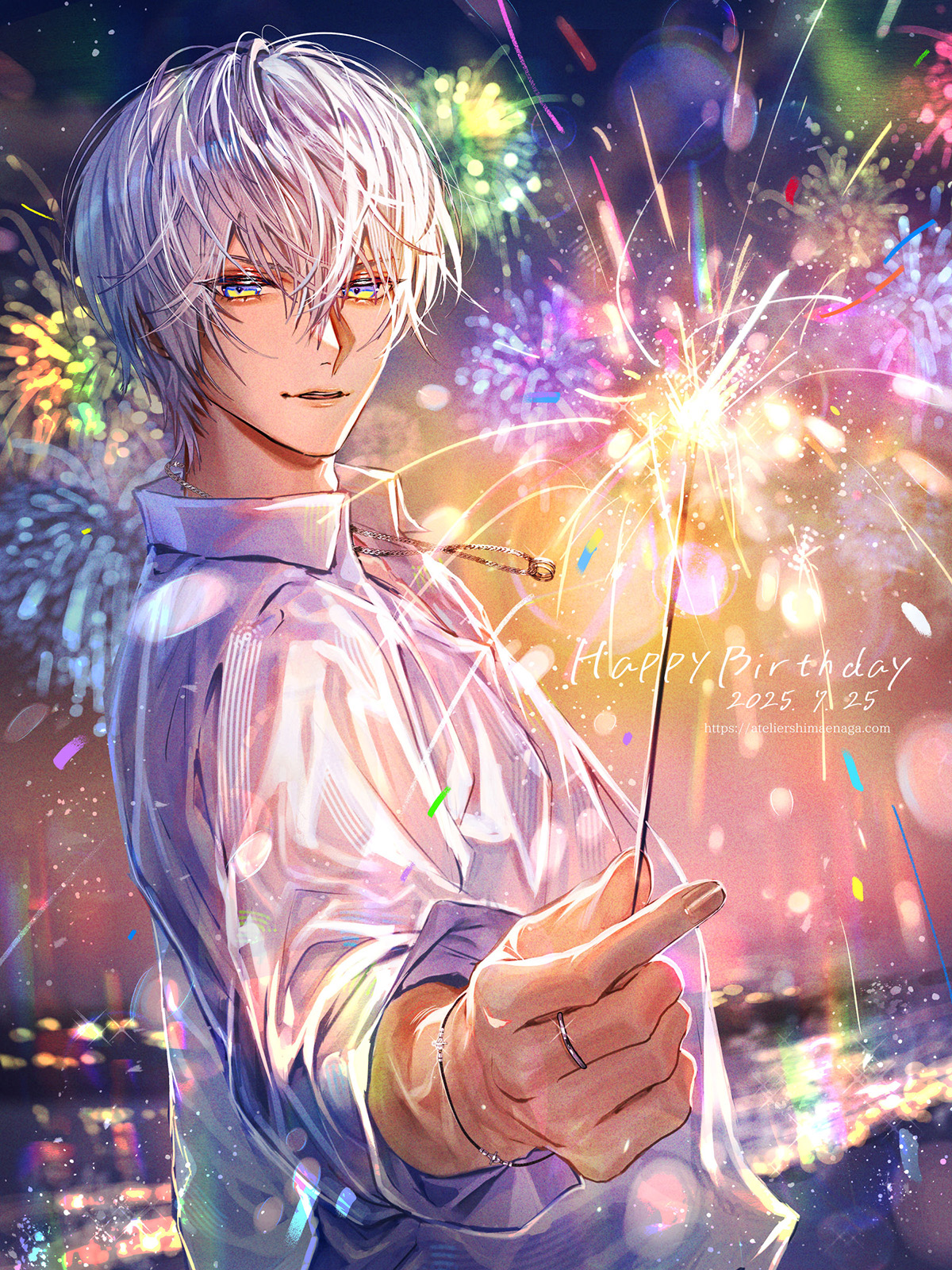 にじさんじ】イブラヒム様 2025年誕生日イラスト（二次創作 