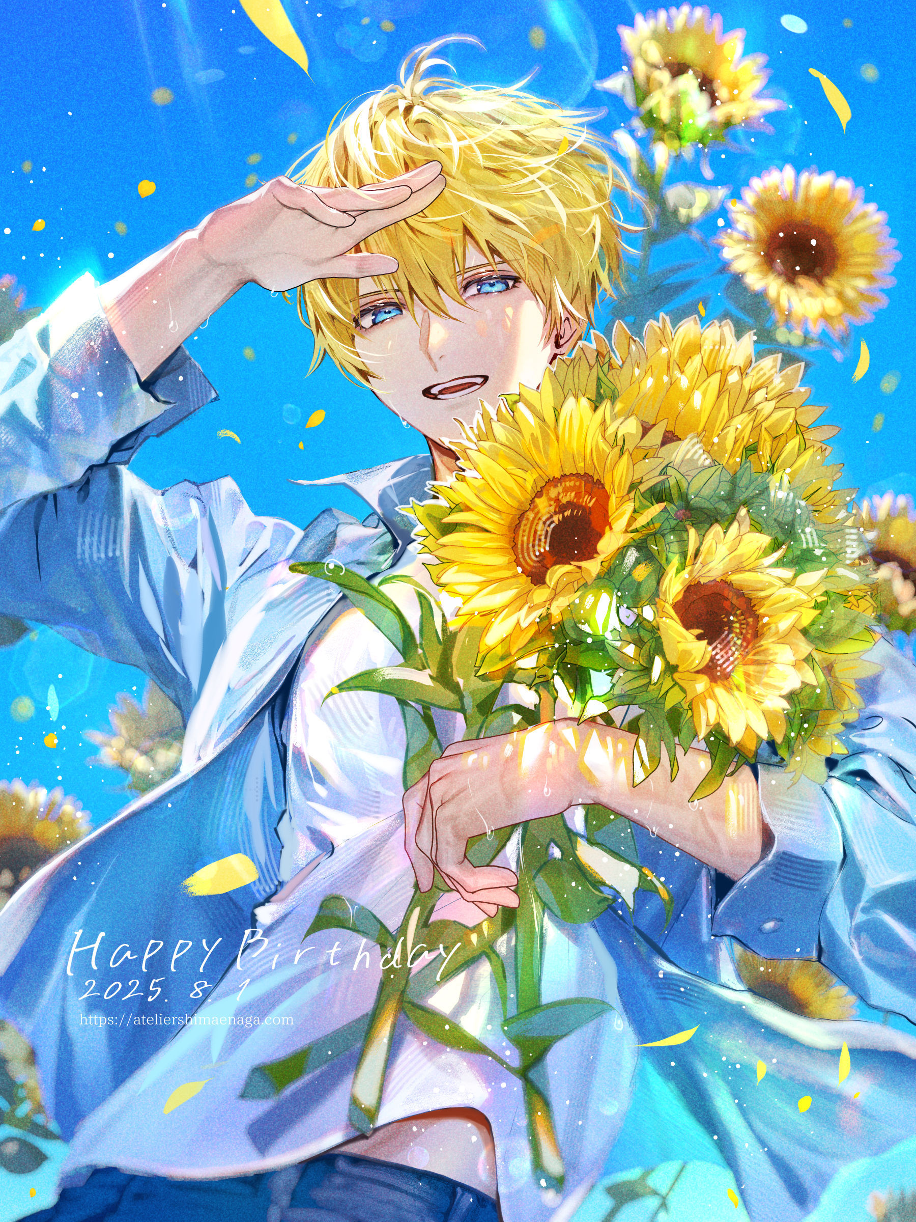 にじさんじ】エクス・アルビオ様 2025年誕生日イラスト（配信 
